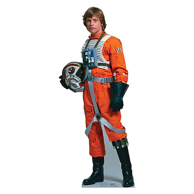 #ad LUKE SKYWALKER Star Wars Rebel Pilot Lifesize CARDBOARD CUTOUT Standup Standee $49.95