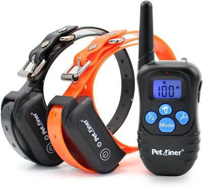 #ad 330Yard Remote Dog Shock Training Collar Rechargeable Waterproof LCD Pet Trainer $49.99