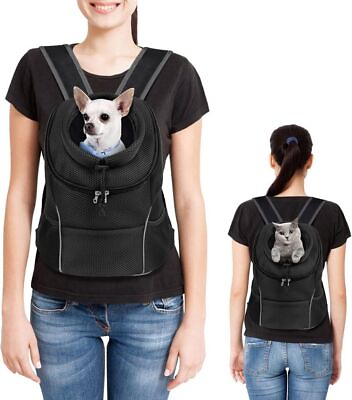 #ad Backpack Adjustable Pet Front Cat Dog Carrier Travel Bag Head Out Pet Carrier $25.84