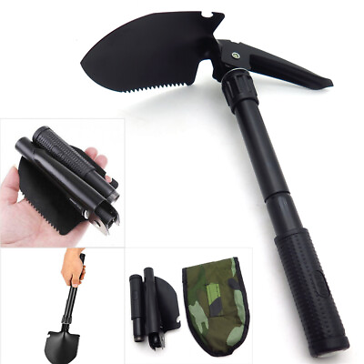 #ad Multi functional Military Folding Shovel Survival Spade Emergency Garden Camping $13.59