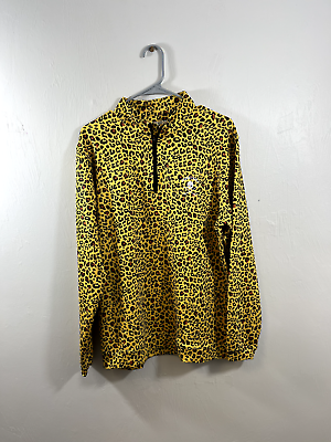#ad SHANKITGOLF Cheetah Leopard Quarter Zip $19.99