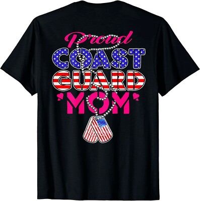 #ad Proud US Coast Guard Mom Dog Tags Military Mother Gift T Shirt $6.55