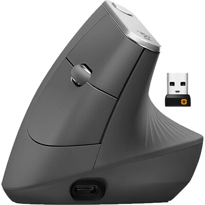 #ad Logitech MX Vertical Advanced Wireless Optical Mouse with Ergonomic Design $61.99