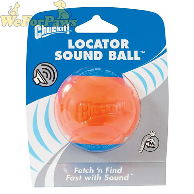 #ad New Chuckit Locator Sound Ball Durable Dog Puppy Toys Compatible Launchers $28.78