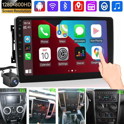#ad 10.1quot; Android GPS Carplay Car Stereo Radio For Jeep Wrangler Chrysler Dodge Ram $139.89