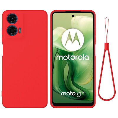 #ad For Motorola Moto G04 G24 G34 Colorful Slim Matte Silicone Back phone case $9.86