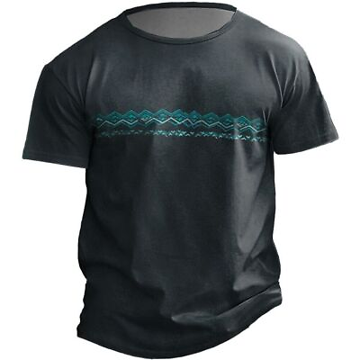 #ad Men#x27;s Cool 3D Printed T Shirt Short Sleeve O Neck Tee Top Summer Sports Street T $15.82