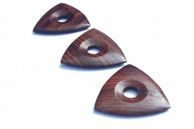 #ad Guitar Picks Plectrum Rosewood Wood triangular Model Handmade Lot of 4 pcs $18.64