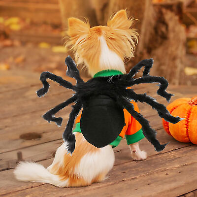#ad Halloween SPIDER Pet Costume Cosplay Clothes for Cat Dog Puppy Party Cosplay Fun $15.56