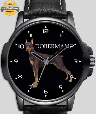 Doberman Pet Dog Unique Unisex Beautiful Wrist Watch Uk Fast GBP 28.75
