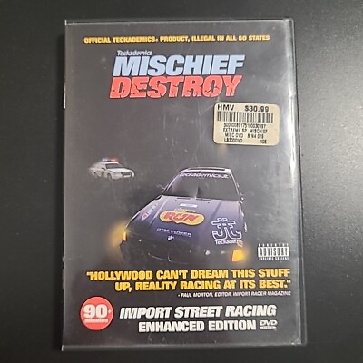 #ad Mischief 3 Destroy DVD 2000 Street Racing Imports Skyline Supra AU $19.95