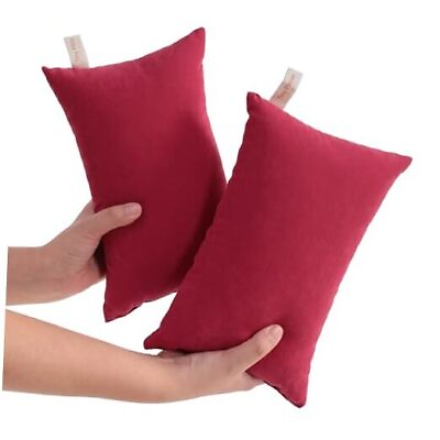 #ad 2 Pack Tiny Pillows 11quot;x7quot; Microfiber Mini Pillows for Tiny 11quot;x7quot; Wine Red $33.58