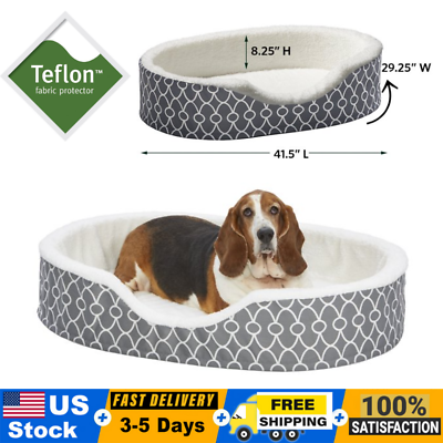 #ad Super Soft Extra Large Plush Dog Bed Teflon Fabric Pet Cushion Mat for Large Dog $125.43