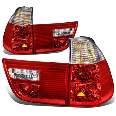 #ad For 2000 2006 BMW X5 E53 Pair Tail Brake Light Reverse Lamps Inner Outer Red $104.92