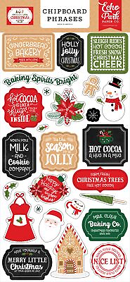 #ad Echo Park Chipboard 6quot;X13quot; Phrases Have A Holly Jolly Christmas 3 Pack $16.22