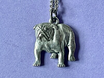 #ad James Avery sterling silver bulldog charm with chain $175.00