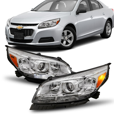 #ad Driver amp; Passenger Projector Headlights Headlamps For 2013 2015 Chevy Malibu $149.79