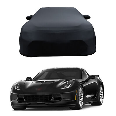 #ad Indoor Car Cover Satin Stretch Dust Scratch Protector For Corvette C8 2020 2023* $97.99