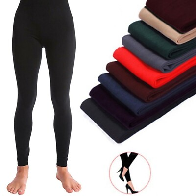 #ad Women High Waist Leggings Elastic Black Yoga Pant Comfort Stretch Sports Trouser $8.99