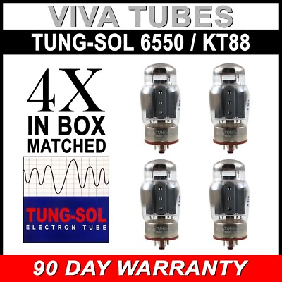 #ad New Plate Current Matched Quad 4 Tung Sol Reissue 6550 KT88 Coke Bottle Tubes $298.34