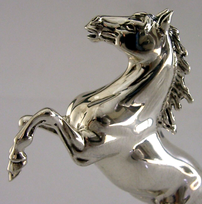 #ad GOOD SIZED 3.5inch HEAVY 99g STERLING SILVER HORSE ANIMAL FIGURE RIDING 2002 GBP 195.00