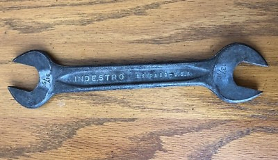 #ad Vintage Indestro 33 B Double Open End Wrench 13 16 amp; 15 16quot; Chicago USA $8.99