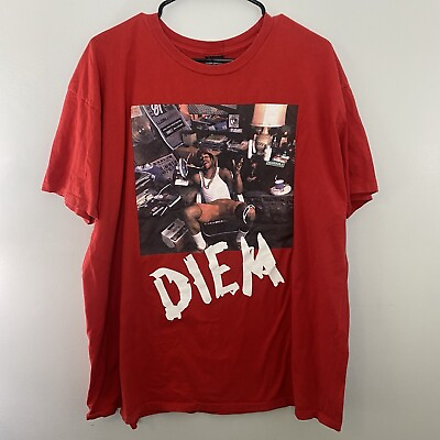 #ad Vintage DIEM LL Cool J Shirt Adult XL Red Rap Music Casual Short Sleeve Mens $18.80