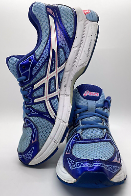 #ad Asics Women’s Size 7 Gel Exalt 2 Running Shoes Sneakers Training Blue Pink T4B6N $21.55