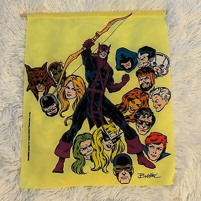 #ad West Coast Avengers Marvel Vintage 1985 Hanging Fabric Cloth Wall Tapestry 80s $20.99