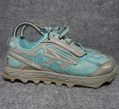 #ad Altra Lone Peak Shoes Women Size 7 Blue Gray Hike Trail Running Zero Drop Gaiter $39.99