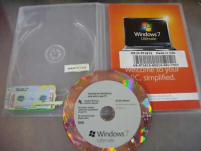 #ad MS Microsoft Windows 7 Ultimate 64 bit x64 DVD Full English =NEW= $119.95