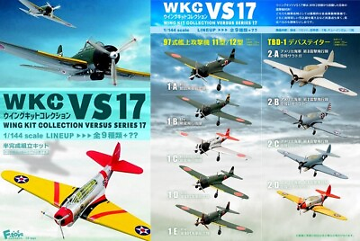 #ad F Toys Wing Kit Collection VS17 Lot of 10 Nakajima B5N TBD 1 Devastator 1 144 $78.50