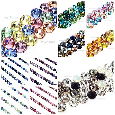 #ad 144 Mixed Colors Swarovski 2058 2088 Crystal Flatbacks Pick your Size amp; Color $12.14