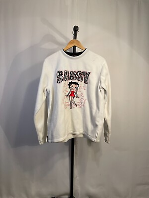 #ad Vintage 90s Betty Boop quot;sassyquot; crewneck fleece sweatshirt Large $30.00