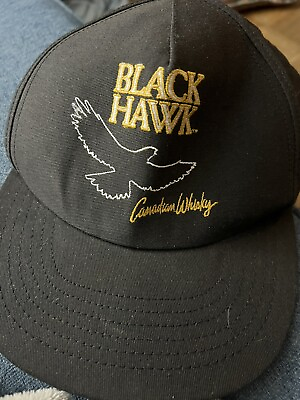 #ad BLACK HAWK CANADIAN WHISKY BASEBALL CAP $20.00