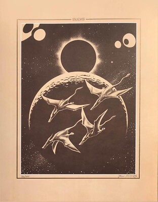#ad Santa Cruz Artist Jim Phillips Neil Young #x27;The Ducks High Flyin#x27; Fine Art Print. $400.00