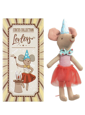 #ad Levlovs Birthday Mouse Stuffed Animal｜Linen Mouse Toy｜Mouse Family｜Cotton Mouse $15.99