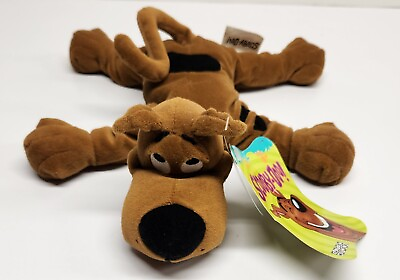#ad Scooby Doo Hanna Barbera Bean Stuffed Animal Dog Floppy Laying 12” Plush Puppy $17.95