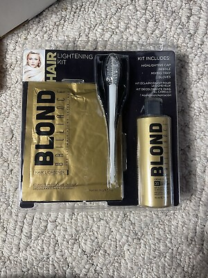 #ad Blond Brilliance Hair Lightening Kit Cap Needle Tray Gloves 35 Volume New $27.78