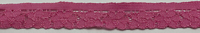 #ad 3 4quot; HOT PINK ELASTIC STRETCH LACE FACE MASK FABRIC TRIM 264 YARDS $44.98