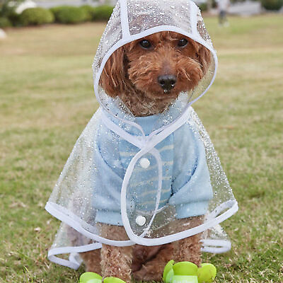 #ad Retriever medium dog poncho waterproof transparent pet clothes for dog walking $9.66