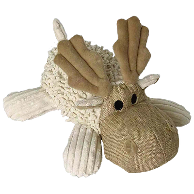 #ad 10quot; Natural Moose Squeaky Dog Toy $16.99