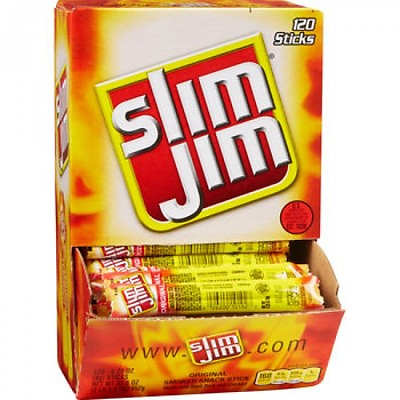 #ad SLIM JIM ORIGINAL 120 Smoked Snack Sticks FAST SHIP $36.99