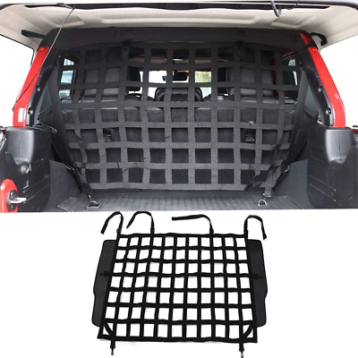 #ad Pet Net Vehicle Safety Mesh Dog Barrier For Jeep Wrangler Easy to Install $74.99