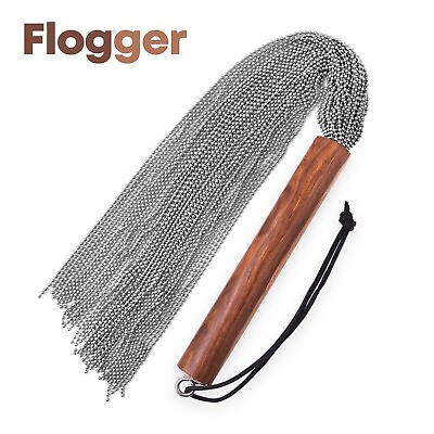 #ad Real Chain Flogger BDSM Metal Chain Flogger Whip 50 Tails Handmade Crop $23.24