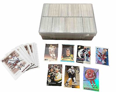 #ad Assortment Lot of Over 1000 Hockey Sports Trading Cards from 1980s to 2000s $34.99
