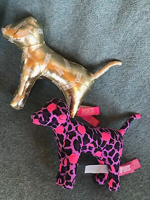 #ad Gently Used Lot of Pink Gold Lame amp; Purple amp; Black Animal Print Puppy Dog Promot $10.55