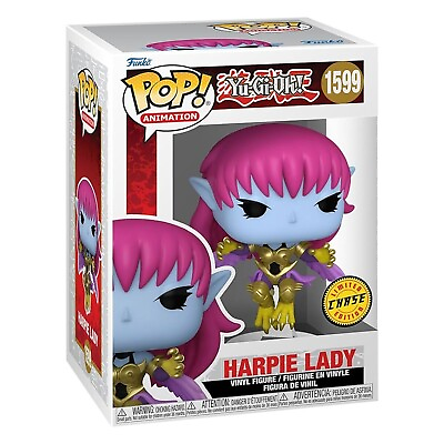 #ad Funko POP Yu Gi Oh Harpie Lady CHASE Vinyl NEW in Protector $37.95