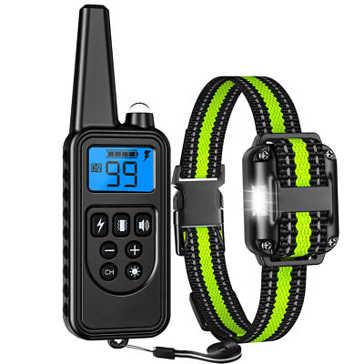 USA 2800FT Remote Dog Shock Training Collar Rechargeable Waterproof Pet Trainer $20.68