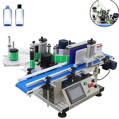 #ad Automatic Round Bottle Labeling Machine with Belt Conveyor Dia 1.57 3.9in 110V $2890.50